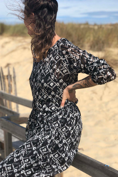 Jupe 03 - Soie black & white (-30%)