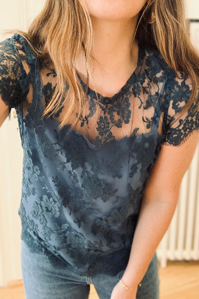 Top 02 - Dentelle bleue